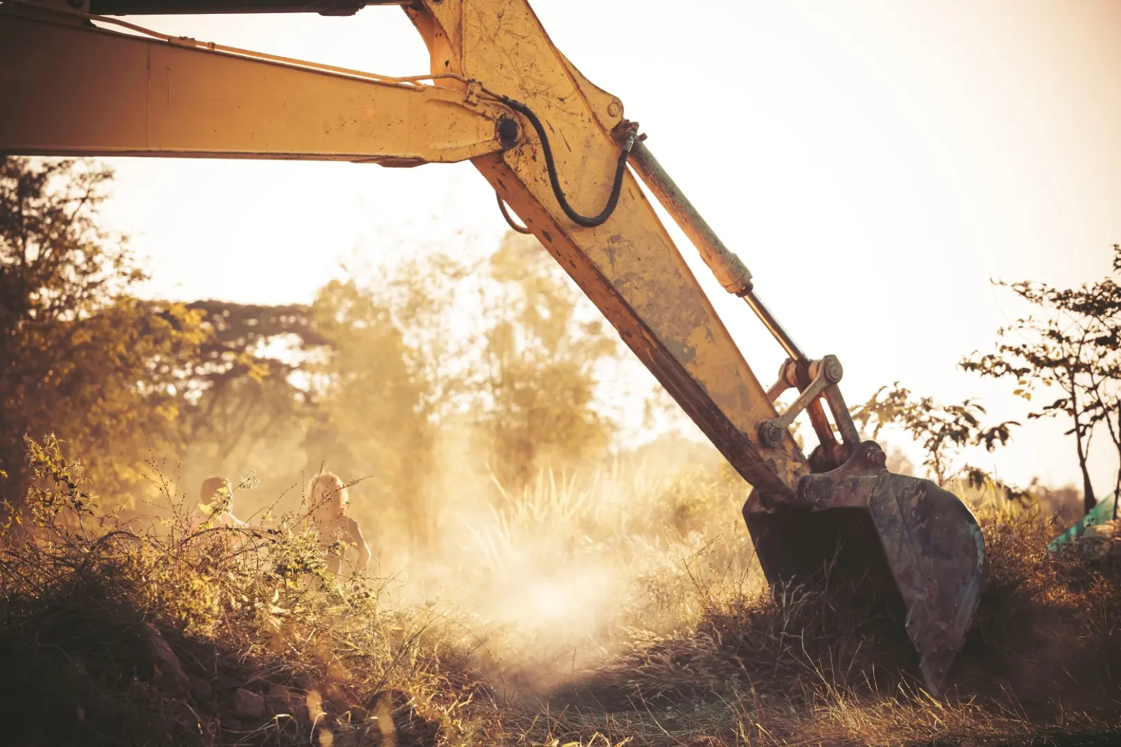 excavating